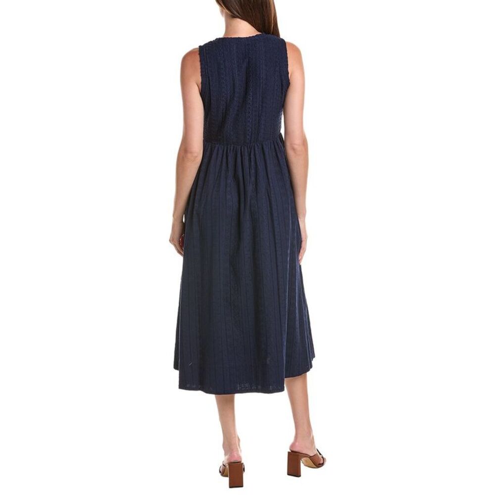 Cece Womens Midi Dress, Navy - Picture 2 of 3